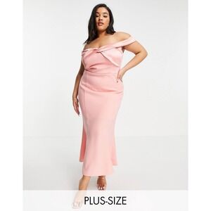 NWT Yaura Pink Bodycon Dress‎ Bridesmaid Plus Size